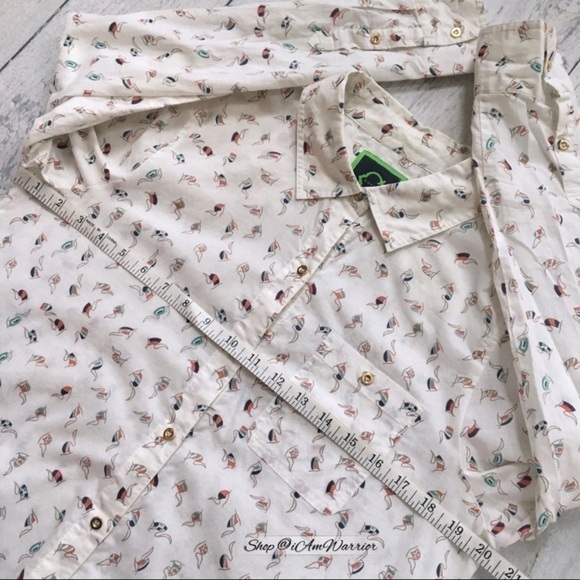 C.Wonder nautical flag print button down shirt *shop@iamwarrior - Picture 8 of 10